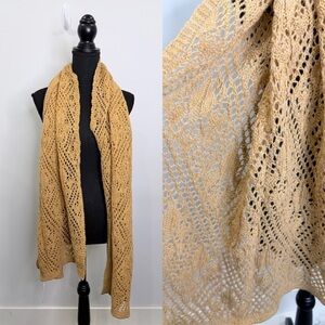 Varma Wool Brown Knit Scarf